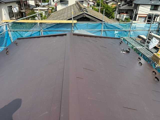谷板金完成後の全景
